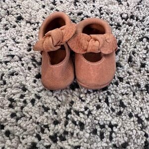 Freshly Picked Tan Moccasins with Bow